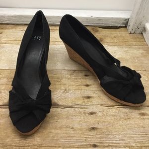 Black (GAP Wedge Heels) Size 9